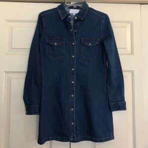 Denim Dress. Kendall & Kylie. Medium Snap Front